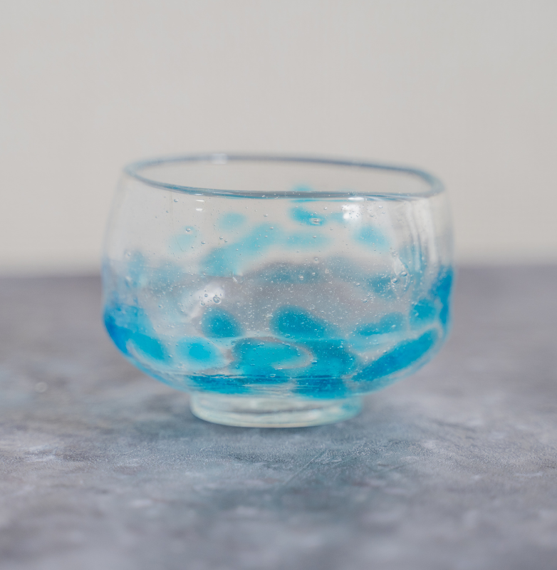 Light Blue Glass Tea Bowl